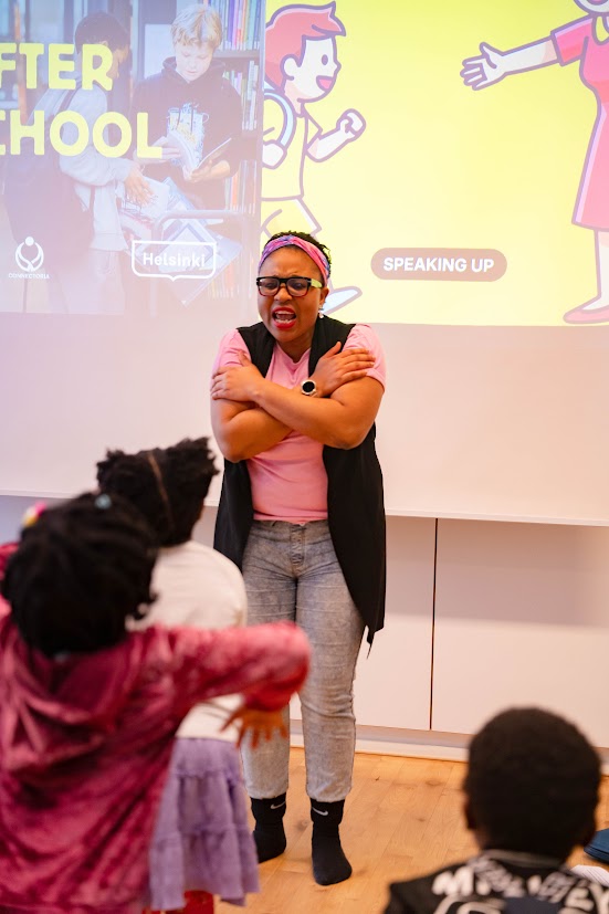 Interactive 'Speaking Up' moment with children